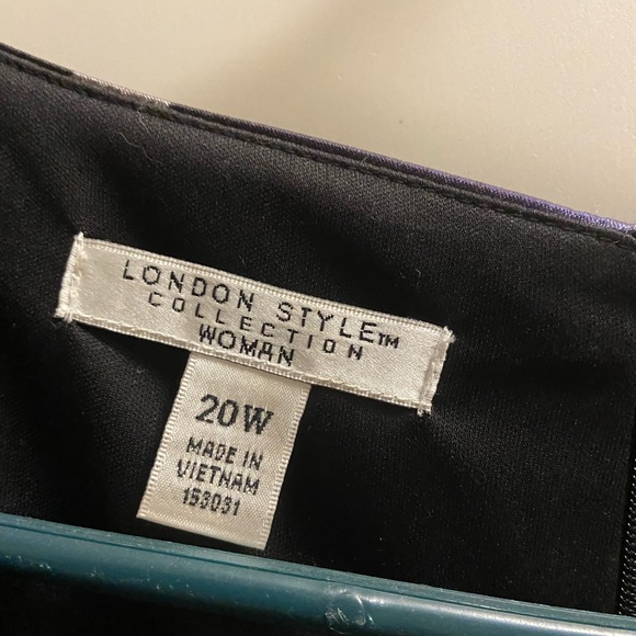 London Style size20w multi colored sleeveless dress - Picture 2 of 3